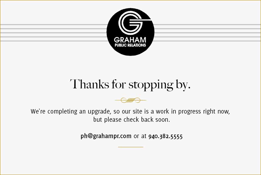 Graham Public Relations - Work in Progress